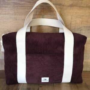 Maxi trousse velours prune