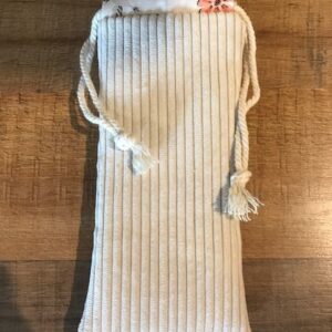 Etui à lunettes velours écru