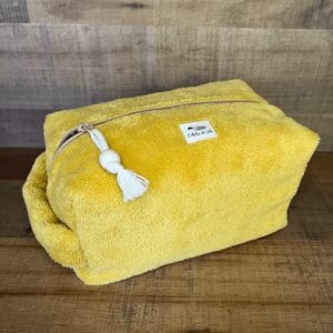 Trousse toilette éponge Jaune