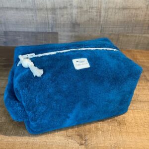 Trousse toilette éponge Bleu canard