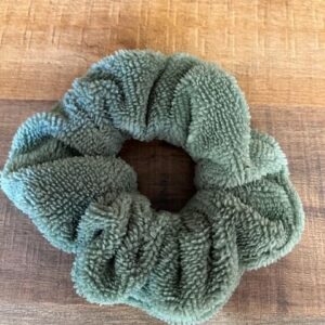 Chouchou éponge vert foncé