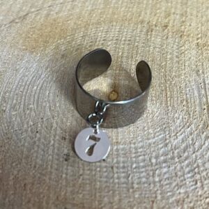 Bague Acier et Breloque n°7