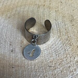 Bague Acier et Breloque n°4