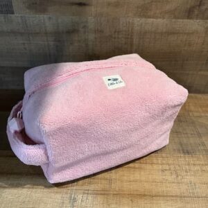 Trousse toilette éponge Rose Bonbon