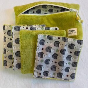 Pochette+lingettes anis